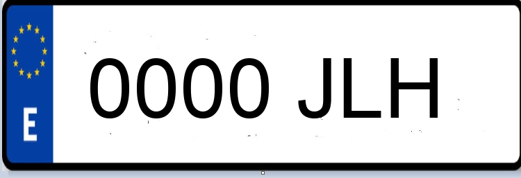 Letras Matriculas JLH