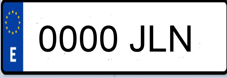 Letras Matriculas JLN