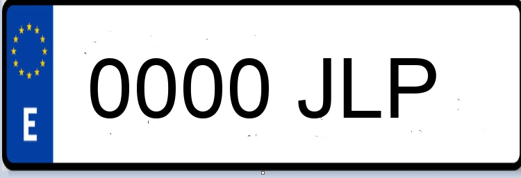 Letras Matriculas JLP