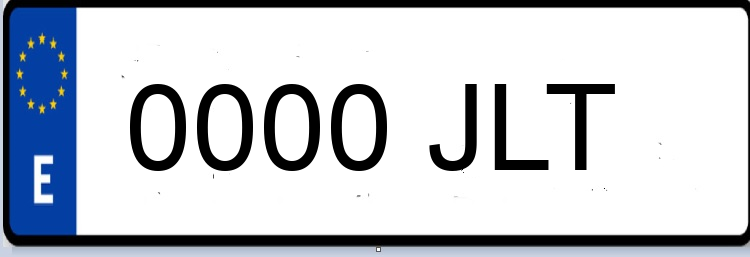 Letras Matriculas JLT