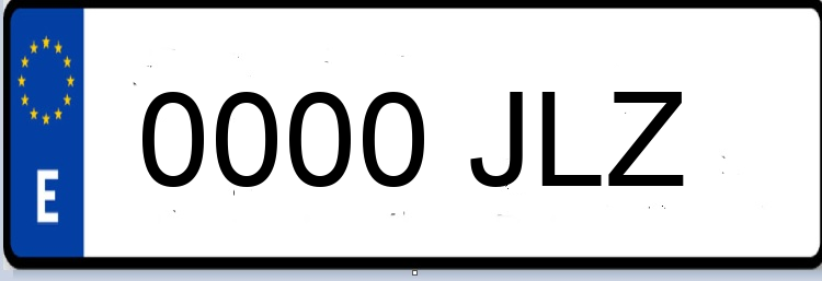 Letras Matriculas JLZ