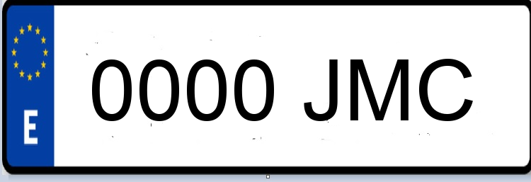 Letras Matriculas JMC