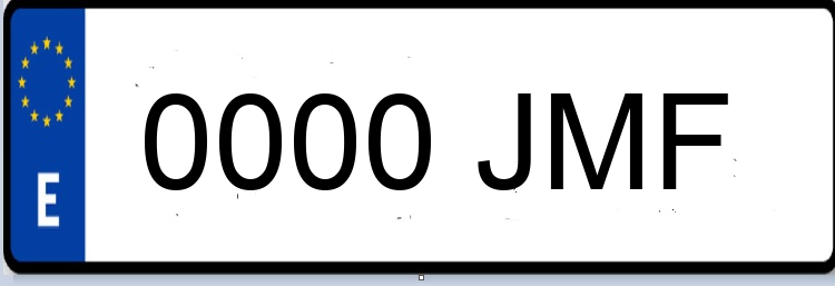 Letras Matriculas JMF