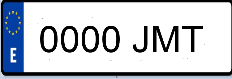 Letras Matriculas JMT