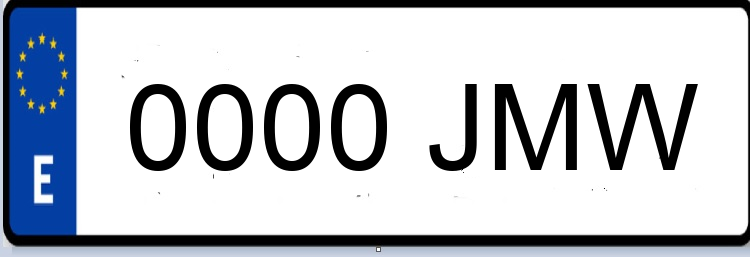 Letras Matriculas JMW