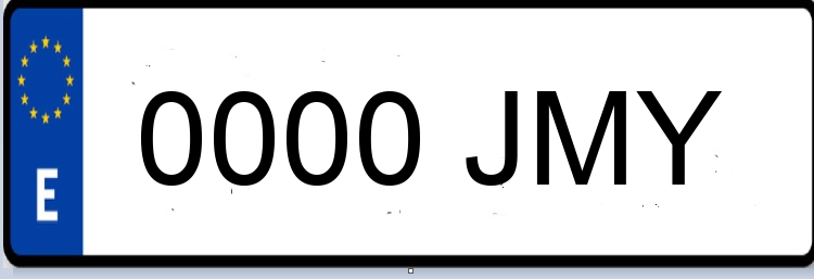 Letras Matriculas JMY