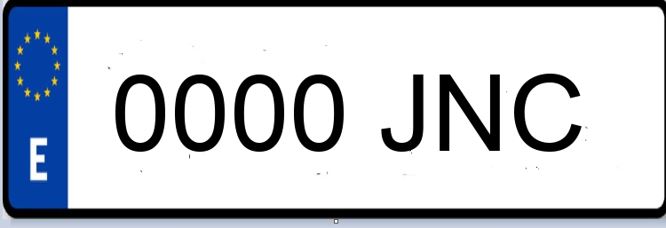 Letras Matriculas JNC