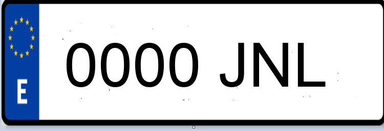 Letras Matriculas JNL