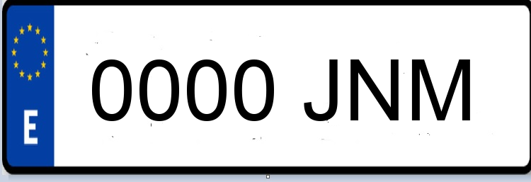 Letras Matriculas JNM