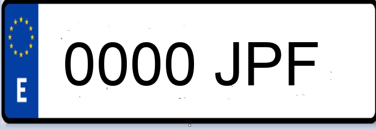 Letras Matriculas JPF