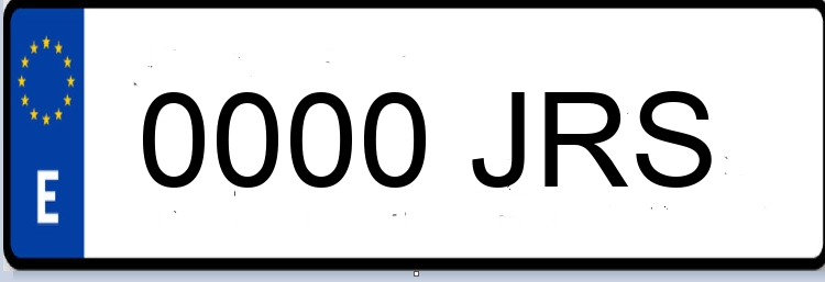 Letras Matriculas JRS