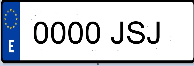 Letras Matriculas JSJ