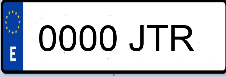 Letras Matriculas JTR