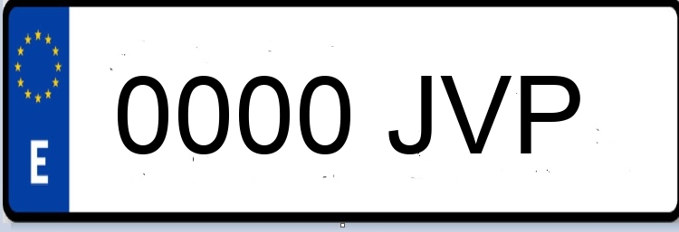 Letras Matriculas JVP