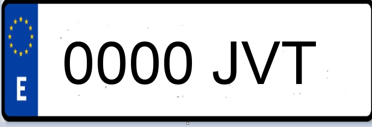 Letras Matriculas JVT