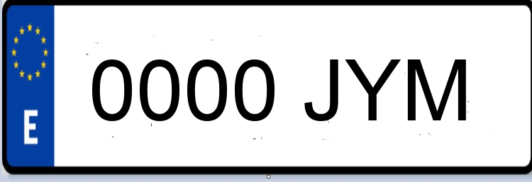 Letras Matriculas JYM
