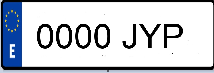 Letras Matriculas JYP