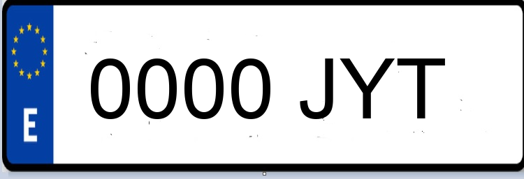 Letras Matriculas JYT