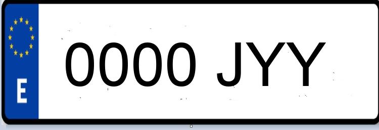 Letras Matriculas JYY