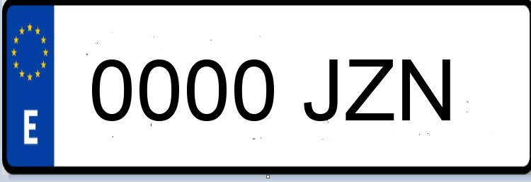 Letras Matriculas JZN