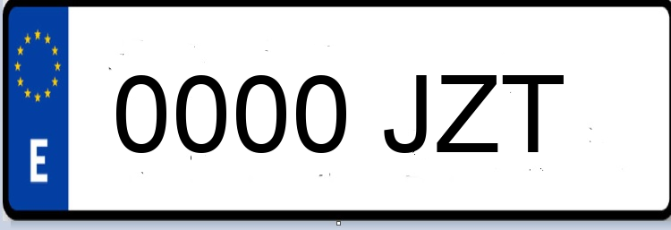 Letras Matriculas JZT