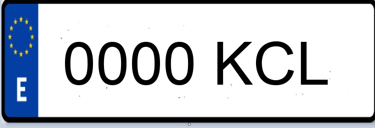 Letras Matriculas KCL