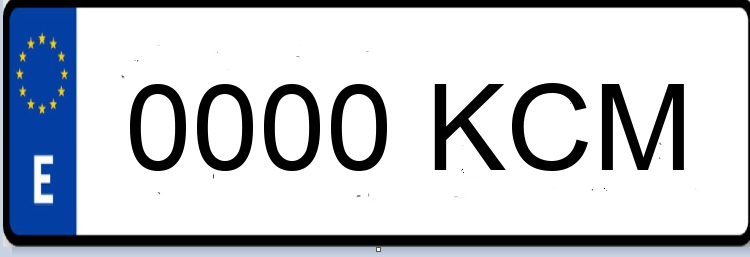 Letras Matriculas KCM