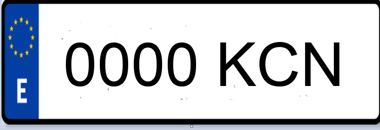 Letras Matriculas KCN