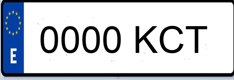 Letras Matriculas KCT