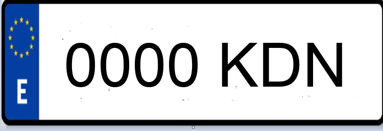 Letras Matriculas KDN
