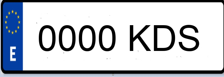 Letras Matriculas KDS