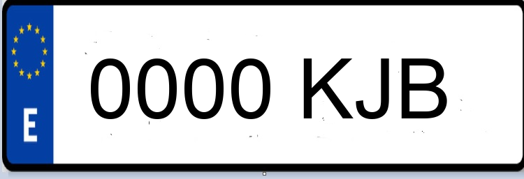 Letras Matriculas KJB
