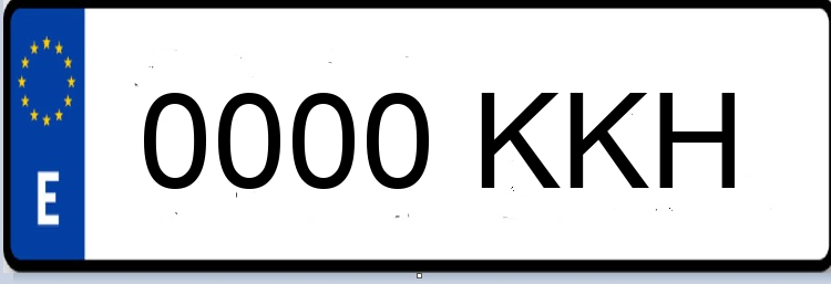 Letras Matriculas KKH