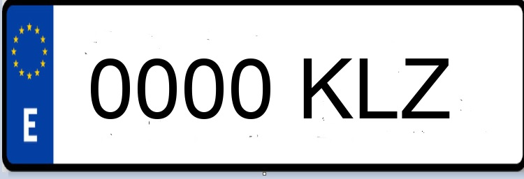 Letras Matriculas KLZ