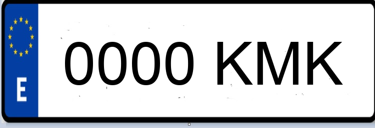 Letras Matriculas KMK
