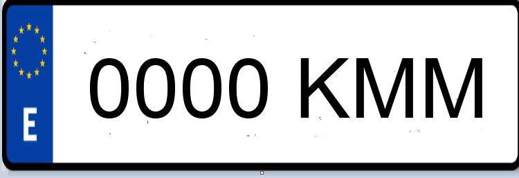Letras Matriculas KMM