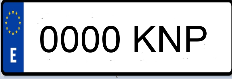 Letras Matriculas KNP
