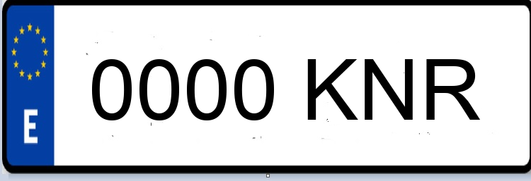 Letras Matriculas KNR