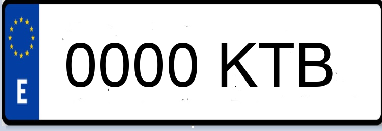 Letras Matriculas KTB