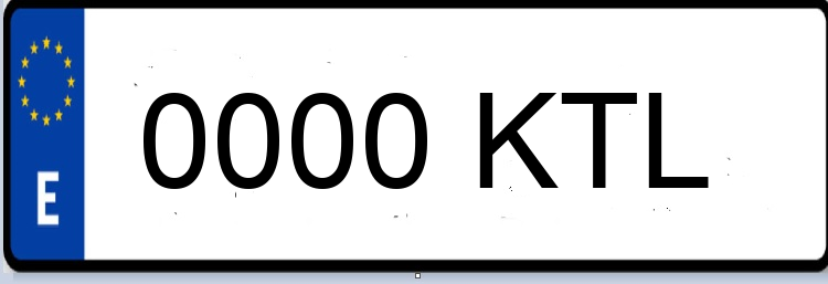 Letras Matriculas KTL