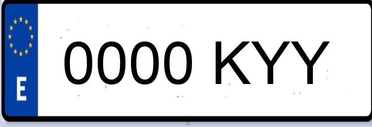 Letras Matriculas KYY