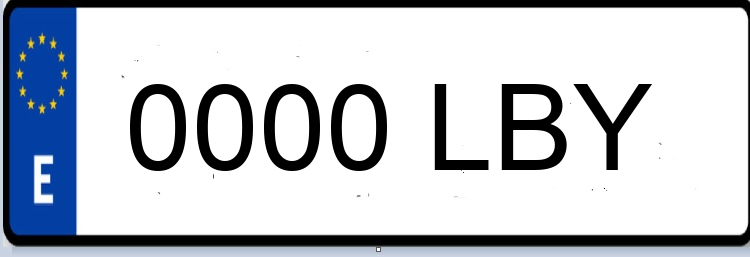 Letras Matriculas LBY
