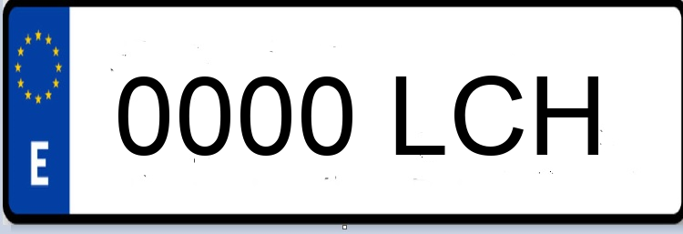 Letras Matriculas LCH