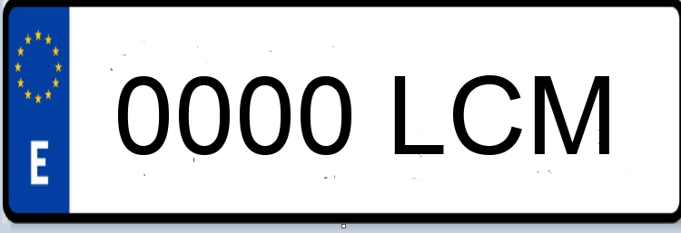 Letras Matriculas LCM