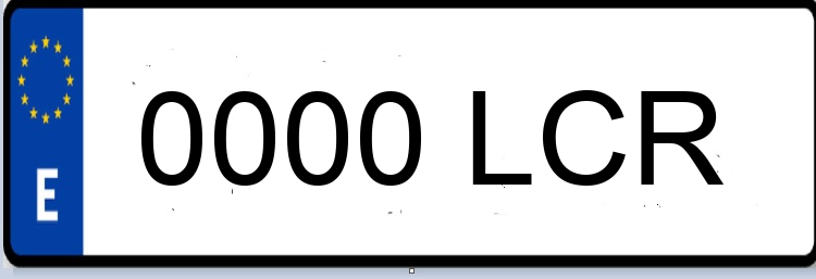Letras Matriculas LCR