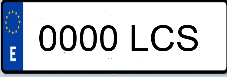 Letras Matriculas LCS