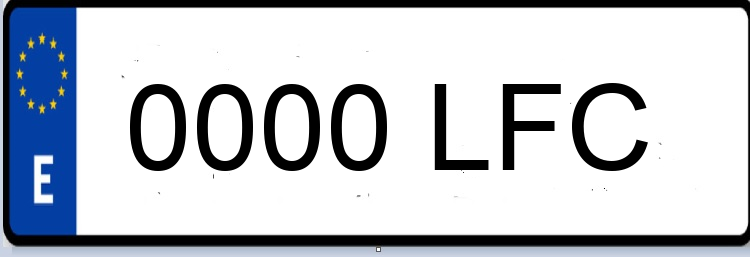 Letras Matriculas LFC