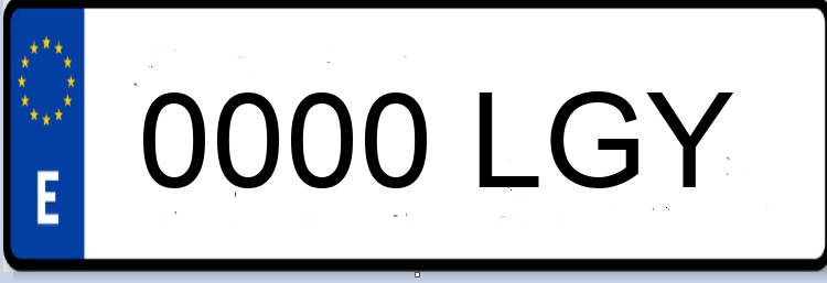 Letras Matriculas LGY