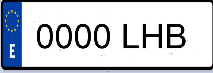 Letras Matriculas LHB