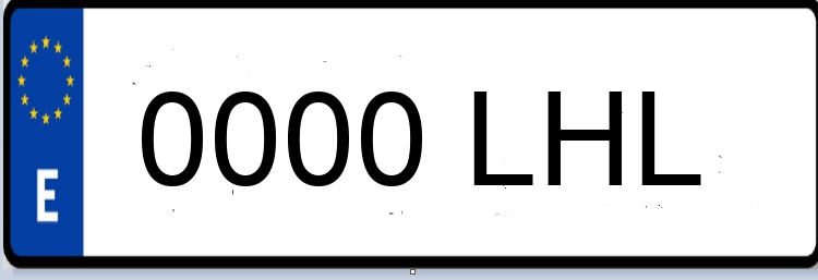 Letras Matriculas LHL